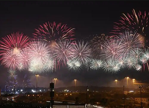 夹江县焰火晚会